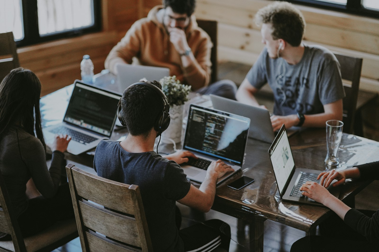 Middlesales team collaborating in the office