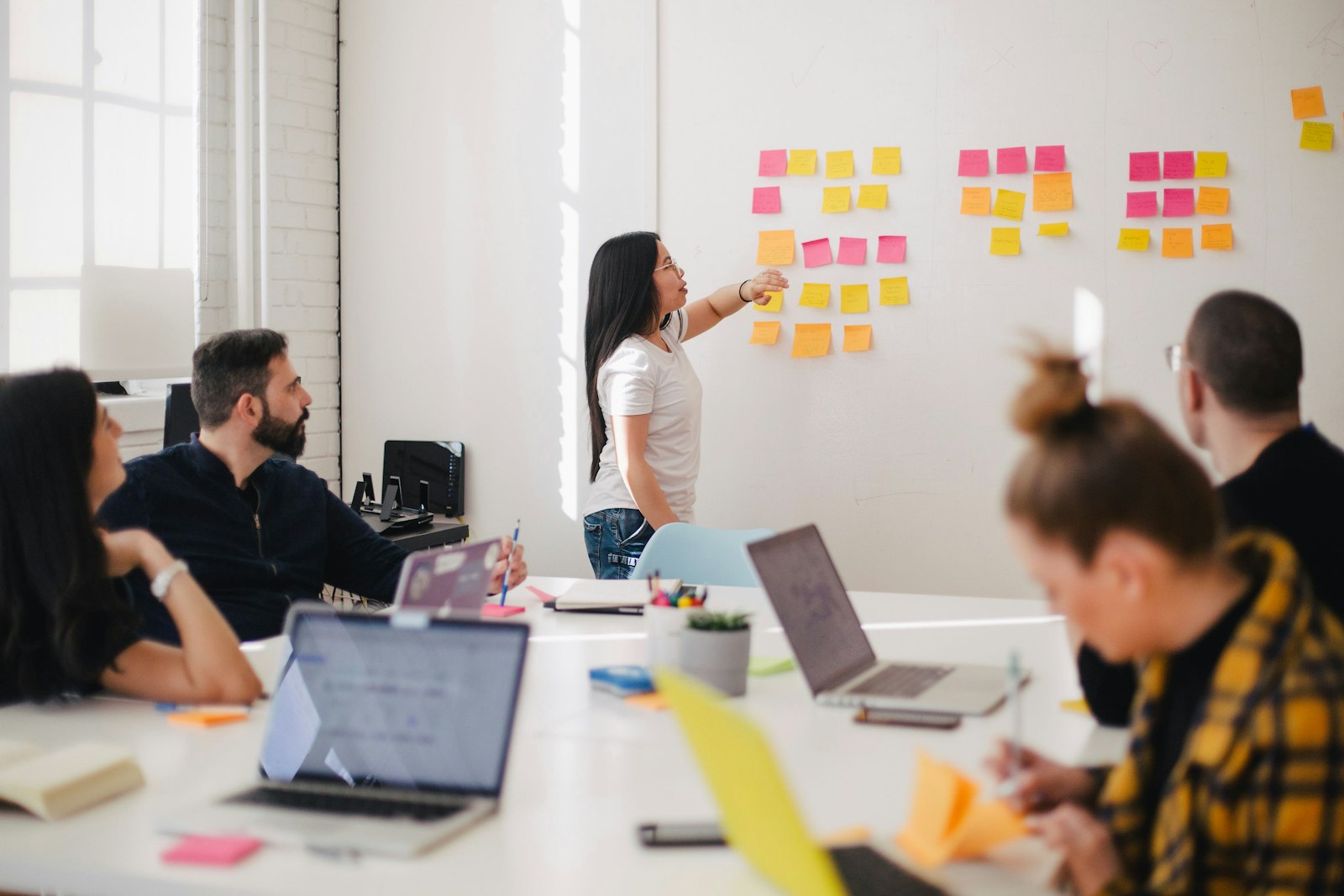 Team aligning on growth strategy
